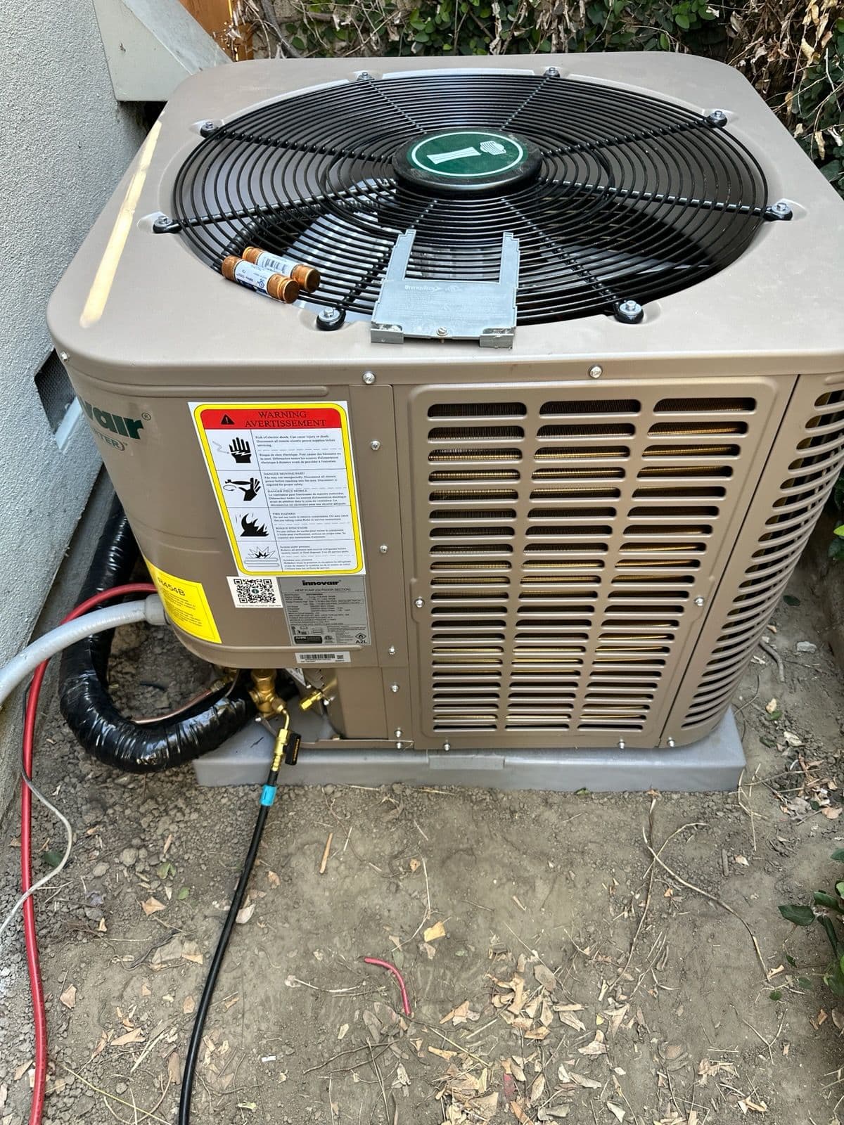 Innovair 3 Ton 20 SEER2 Heat Pump Installation image