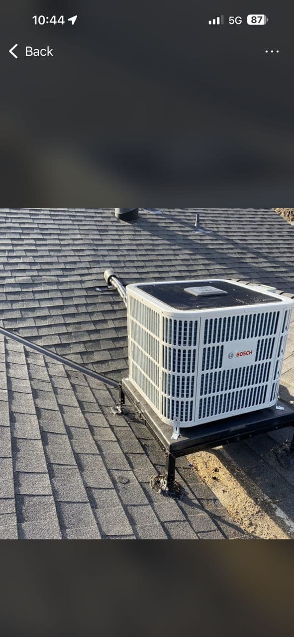 Expert Bosch Heat Pump Installation on a Roof
